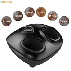 Electric Foot Massager with Hot Compression Knead Roller