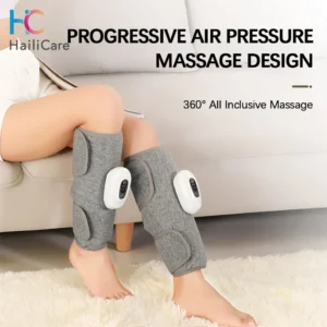 Electric Leg Massager, Wireless Rechargeable Air Compression, Pain Relief & Relaxation